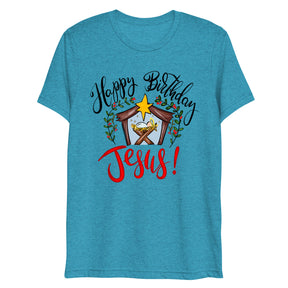 Happy Birthday Jesus - Women's Tri-Blend T-Shirt