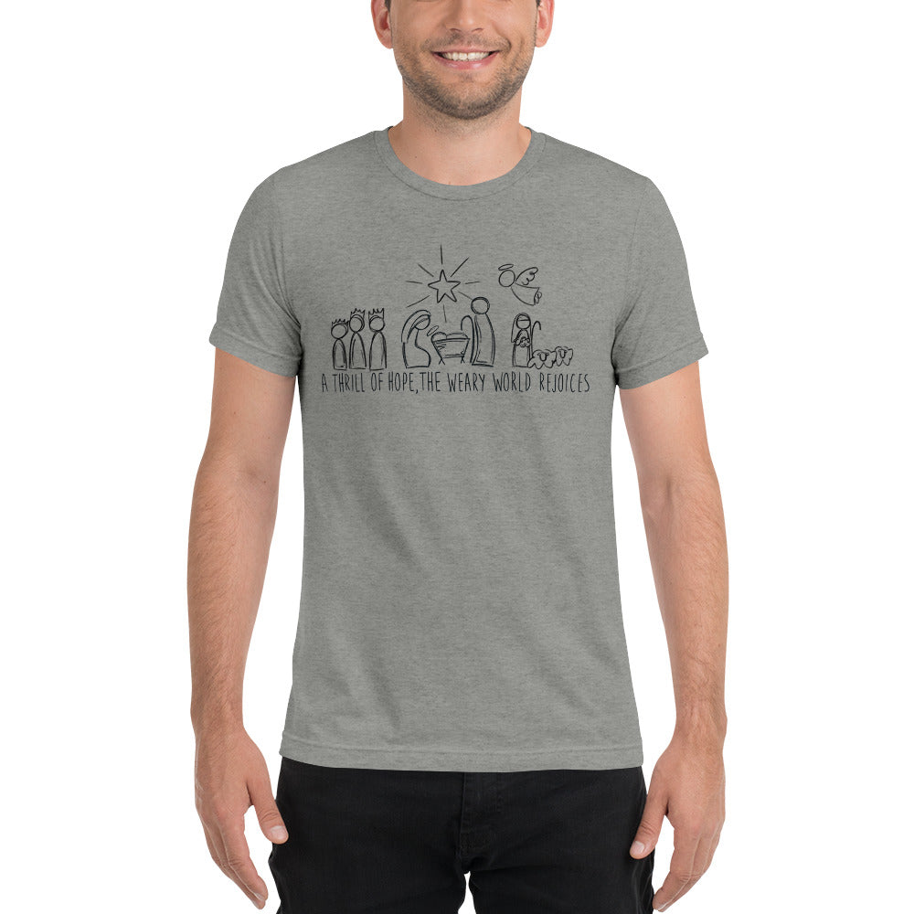 A Thrill Of Hope - Men's Tri-Blend T-Shirt