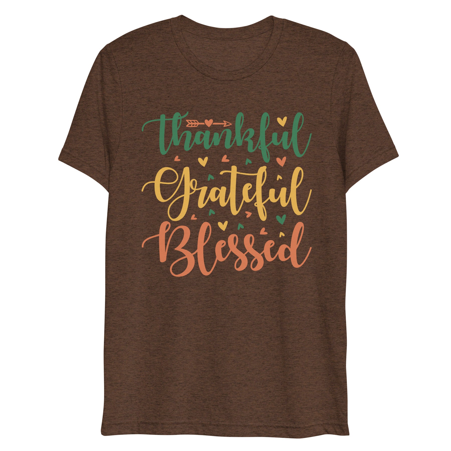 Thankful, Grateful, Blessed - Women's Tri-Blend T-Shirt