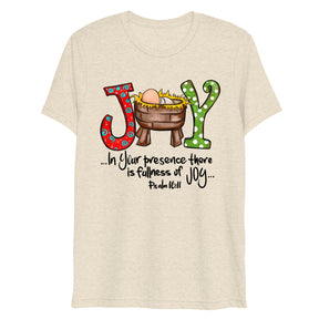 Joy - Psalm 16:11 - Women's Tri-Blend T-Shirt