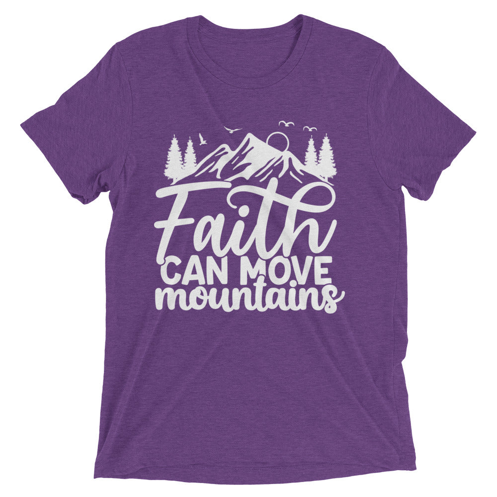 Faith Can Move Mountains - Women's Tri-Blend T-Shirt