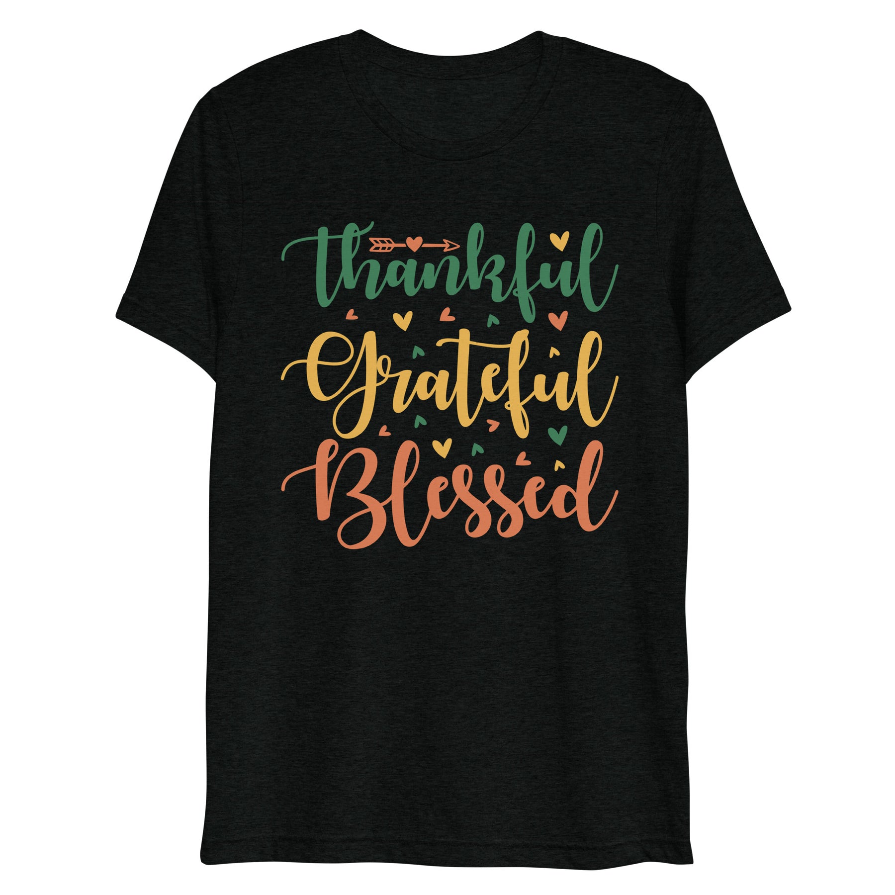 Thankful, Grateful, Blessed - Women's Tri-Blend T-Shirt