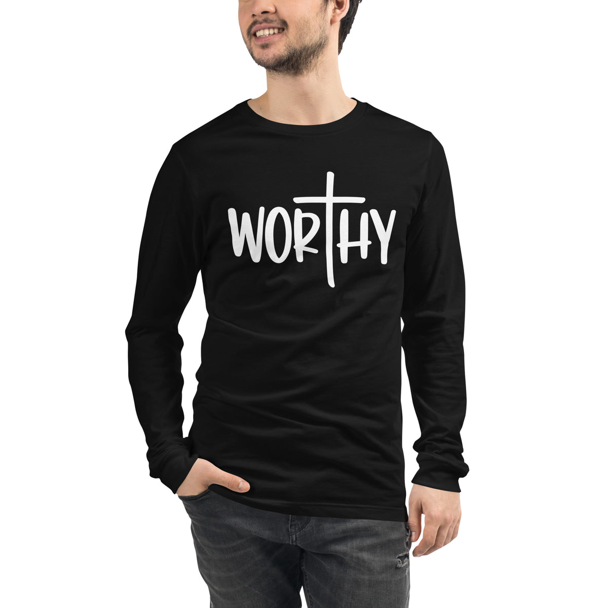 Worthy - Men's Long Sleeve T-Shirt