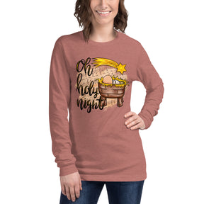 Oh Holy Night - Hymn - Women's Long Sleeve T-Shirt