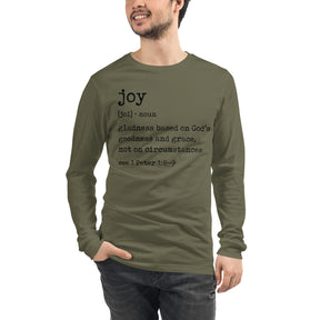 Joy Definition - Men's Long Sleeve T-Shirt