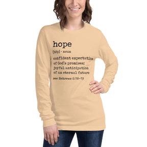 Hope Definition - Women's Long Sleeve T-Shirt