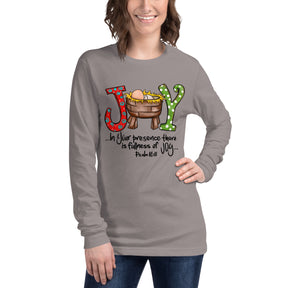 Joy - Psalm 16:11 - Women's Long Sleeve T-Shirt