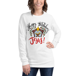 Happy Birthday Jesus - Women's Long Sleeve T-Shirt