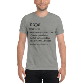 Hope Definition - Men's Tri-Blend T-Shirt