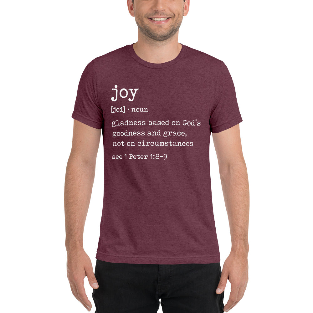 Joy Definition - Men's Tri-Blend T-Shirt