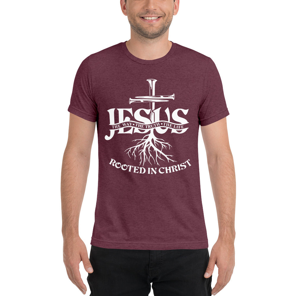 Jesus - Rooted In Christ - Men's Tri-blend T-Shirt