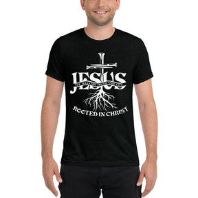 Jesus - Rooted In Christ - Men's Tri-blend T-Shirt
