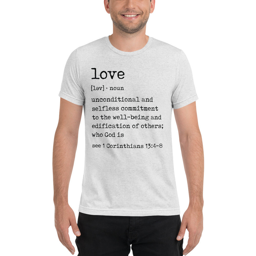 Love Definition - Men's Tri-Blend T-Shirt