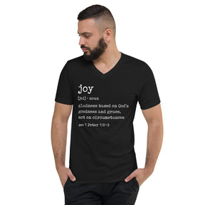 Joy Definition - Men's V-Neck T-Shirt
