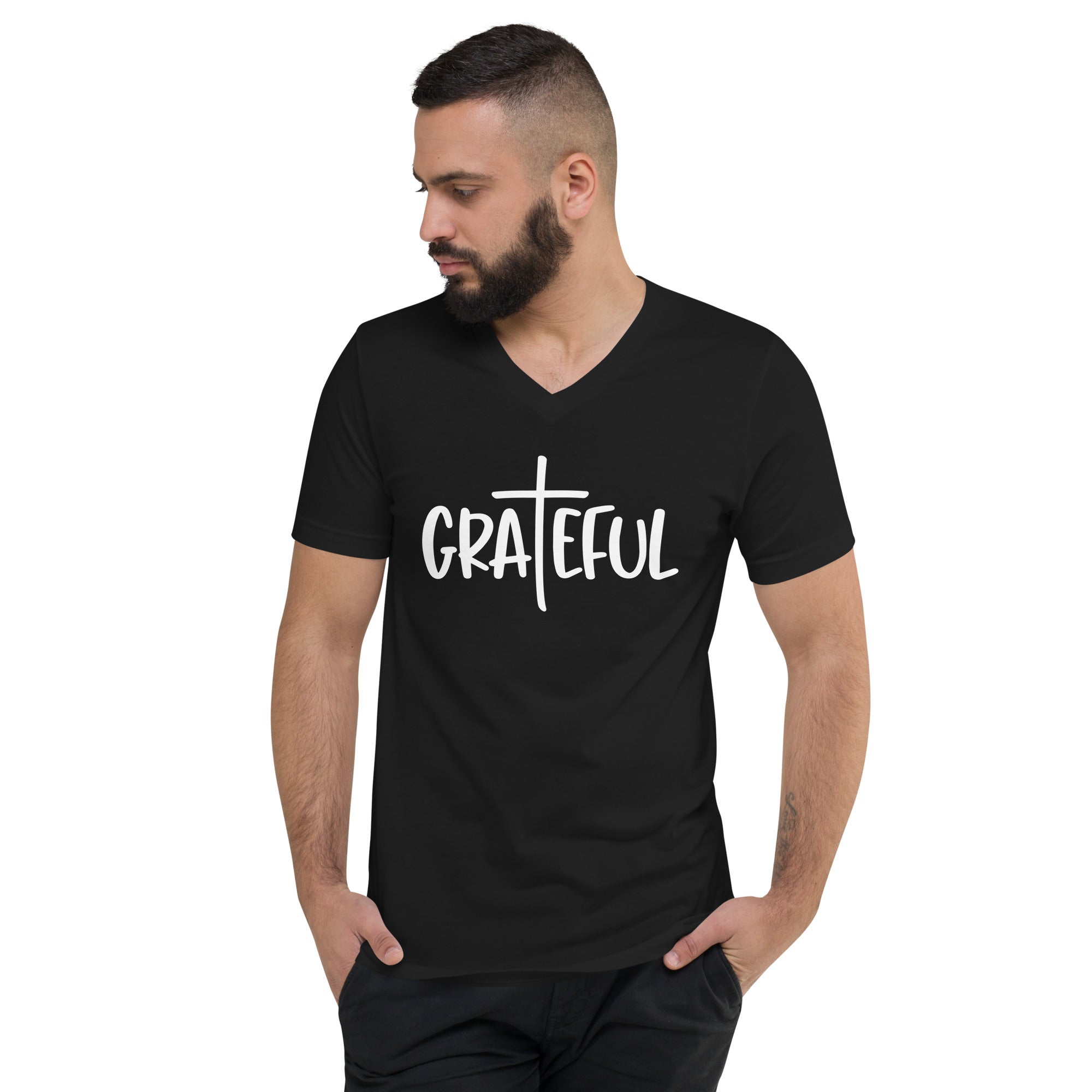 Grateful - Men's V-Neck T-Shirt