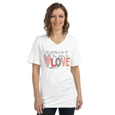 Love - 1 Corinthians 16:14 - Women's V-Neck T-Shirt
